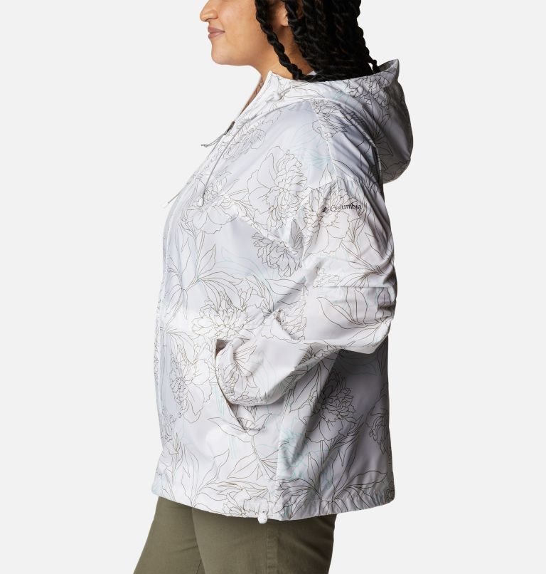 Jacheta Columbia Alpine Chill Windbreaker Dama Albi | Plus Size LTAS0Q918